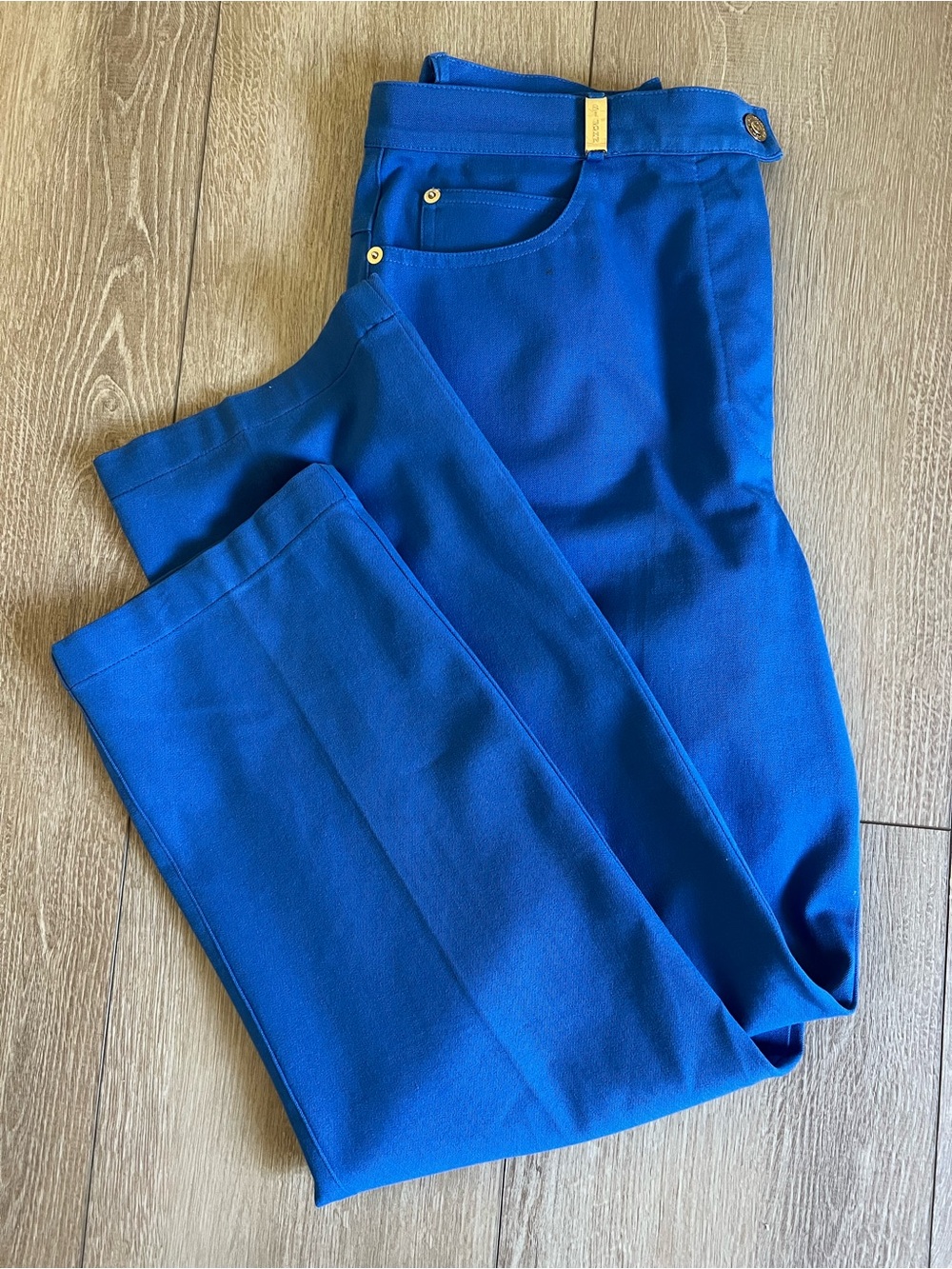 St. John Cobalt Blue Women’s Straight Leg Pants size 10